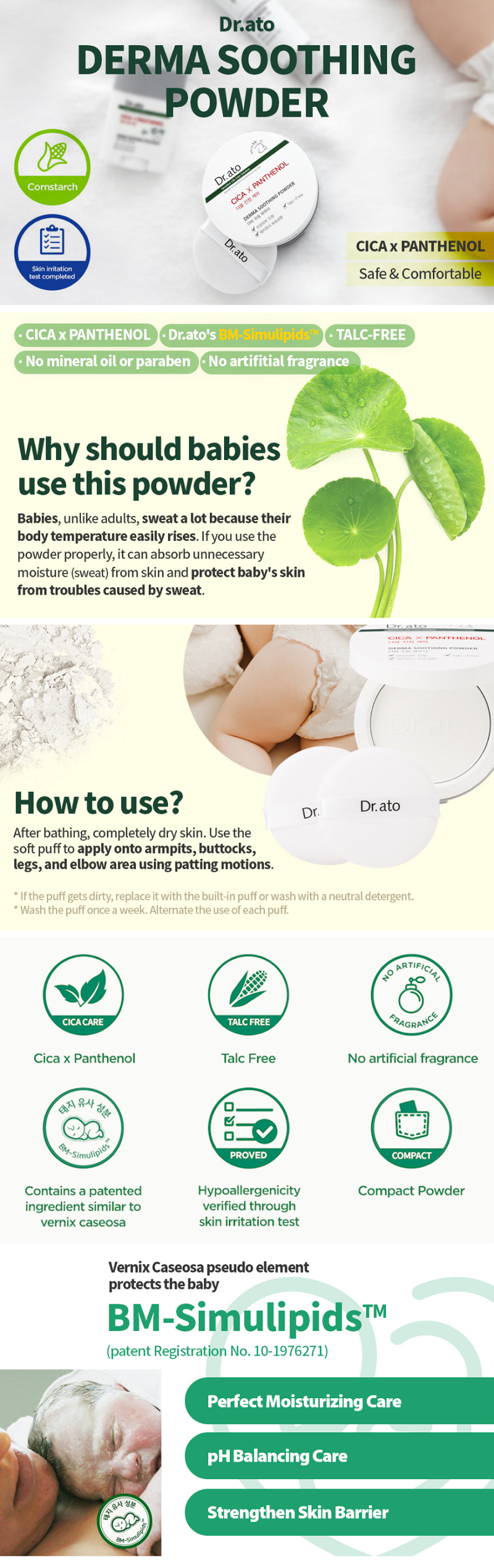 Dr.ato Derma Soothing Powder 20g